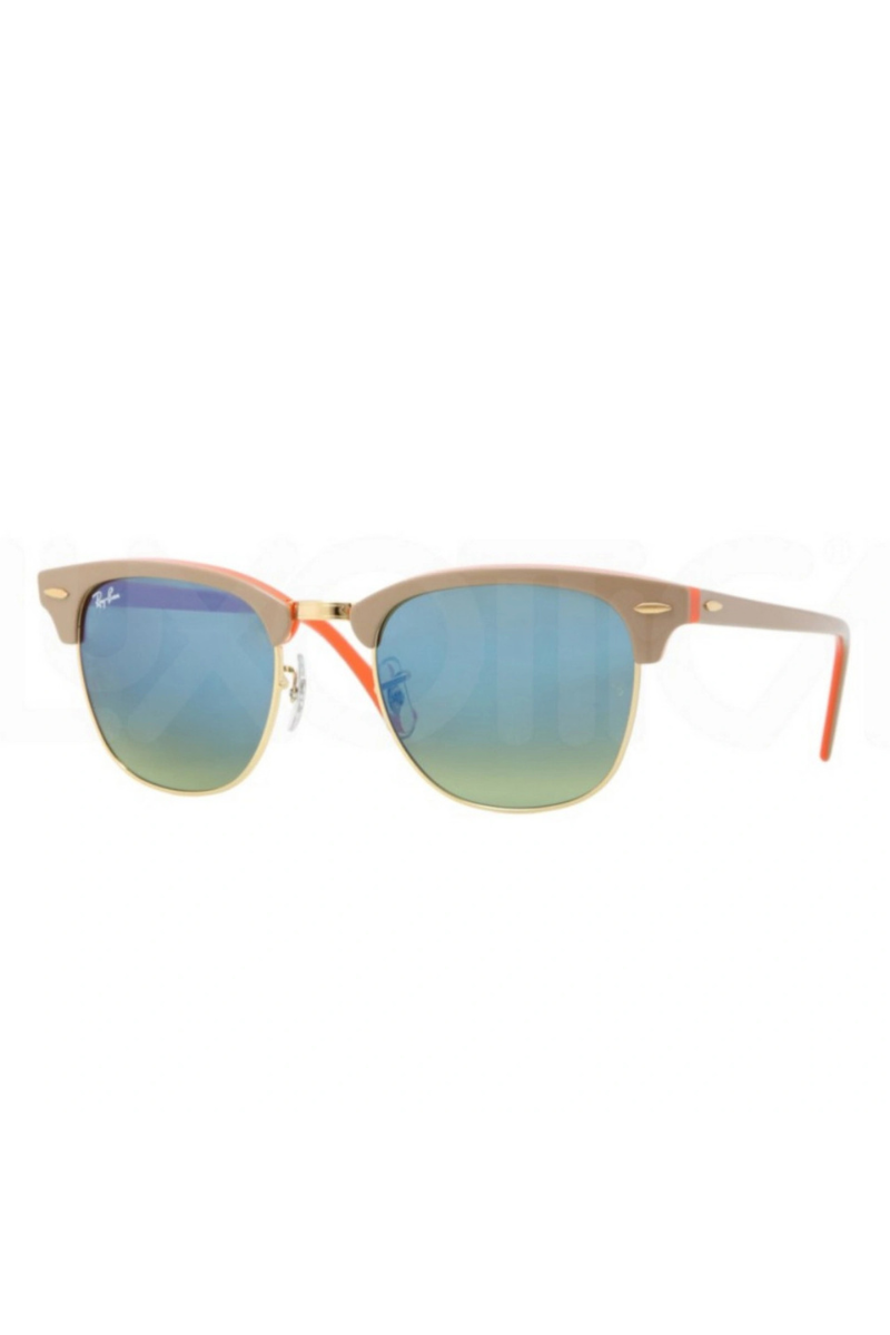 Ray-Ban Clubmaster Beige-Arancione-Oro