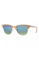 Ray-Ban Clubmaster Beige-Arancione-Oro