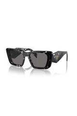 Prada Black Crystal Tortoise Sole
